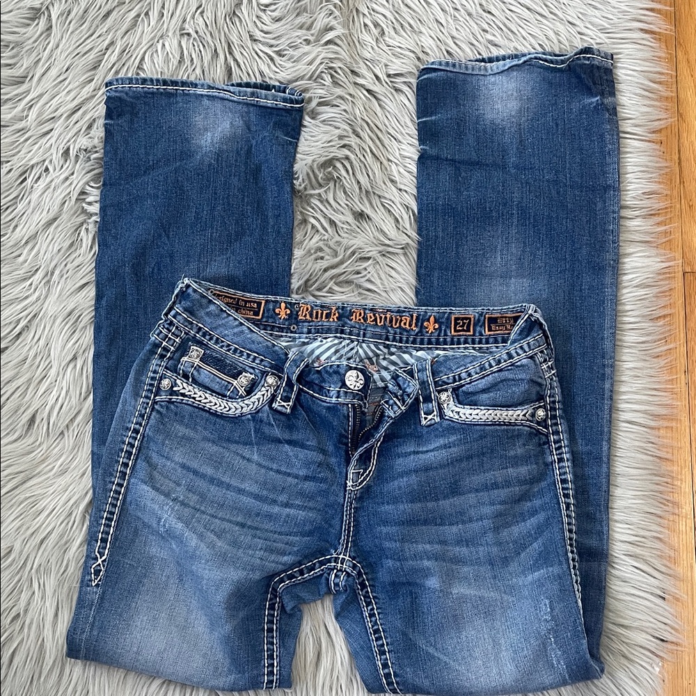 Rock Revival Women's Dark Blue Boot Cut Jeans